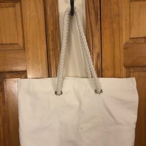Large white tote bag